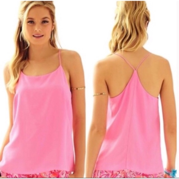 Lilly Pulitzer Tops - LILLY PULITZER Pout Belle Silk Camisole Tank Top S